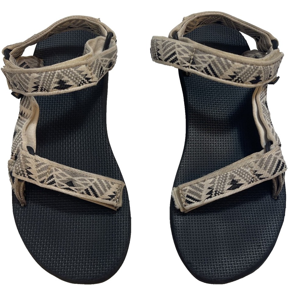 Teva Original Universal Adventure Sandals Boomerang White Gray Women 8 UK6 EU39